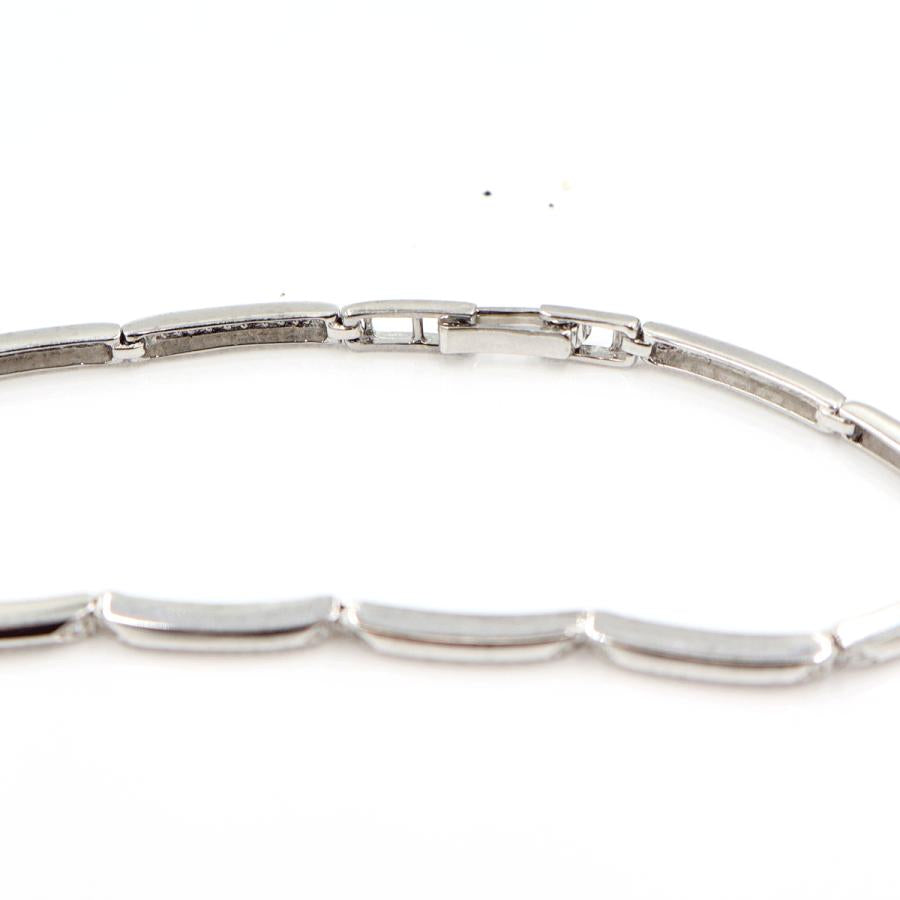 K18WGダイヤモンドブレスレット　D0.10ct　長さ16.5cm　重量6.05ｇ(石の重量含む)（中古）