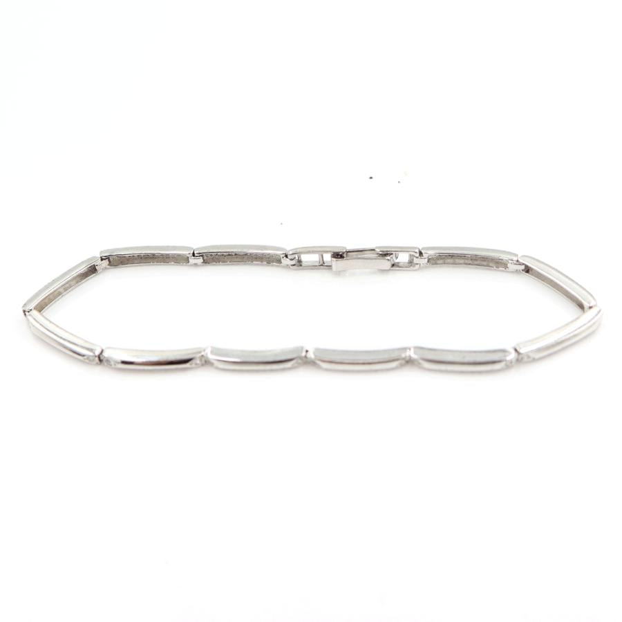 K18WGダイヤモンドブレスレット　D0.10ct　長さ16.5cm　重量6.05ｇ(石の重量含む)（中古）