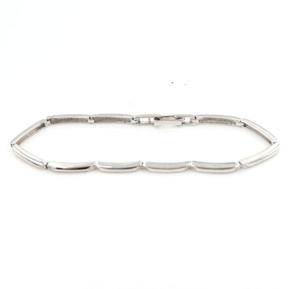 K18WGダイヤモンドブレスレット　D0.10ct　長さ16.5cm　重量6.05ｇ(石の重量含む)（中古）