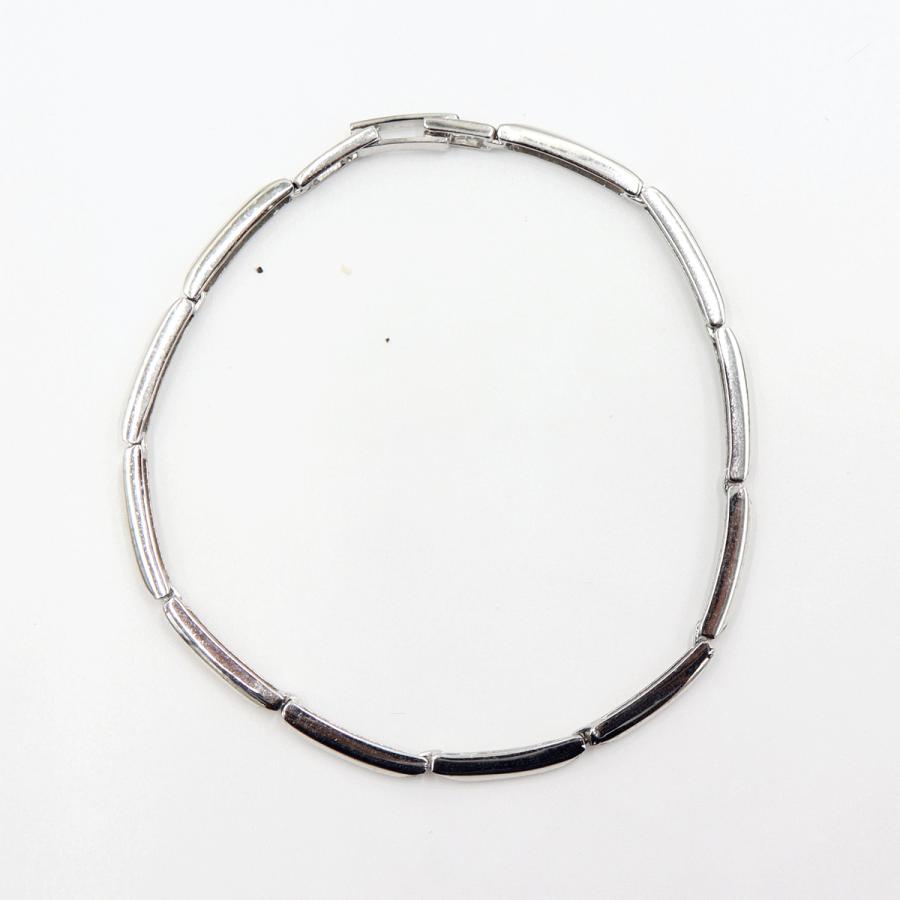 K18WGダイヤモンドブレスレット　D0.10ct　長さ16.5cm　重量6.05ｇ(石の重量含む)（中古）