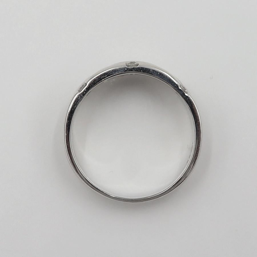 K18WGダイヤモンドリング　D0.20ct　リングサイズ15号　重量6.39ｇ(石の重量含む)(中古)
