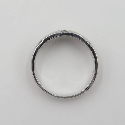 K18WGダイヤモンドリング　D0.20ct　リングサイズ15号　重量6.39ｇ(石の重量含む)(中古)