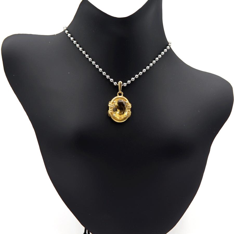 K18シトリンペンダントトップ　重量2.61ｇ(石の重量含む)　レディース(中古)