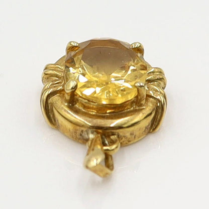 K18シトリンペンダントトップ　重量2.61ｇ(石の重量含む)　レディース(中古)