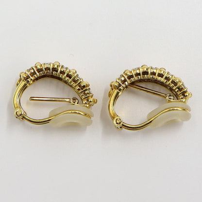 K18ダイヤモンドピアス/イヤリング(樹脂型クリップ)　D0.15ct・0.15ct　重量5.78ｇ(両耳・石の重量含む)（中古）