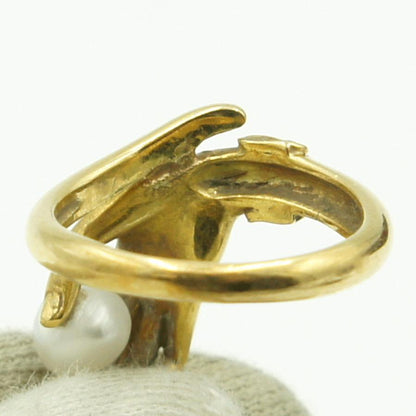 カレライカレラ（Carrera y Carrera）カレライカレラ750パールリング　「ライトハンド」　リングサイズ11号　レディース（中古）