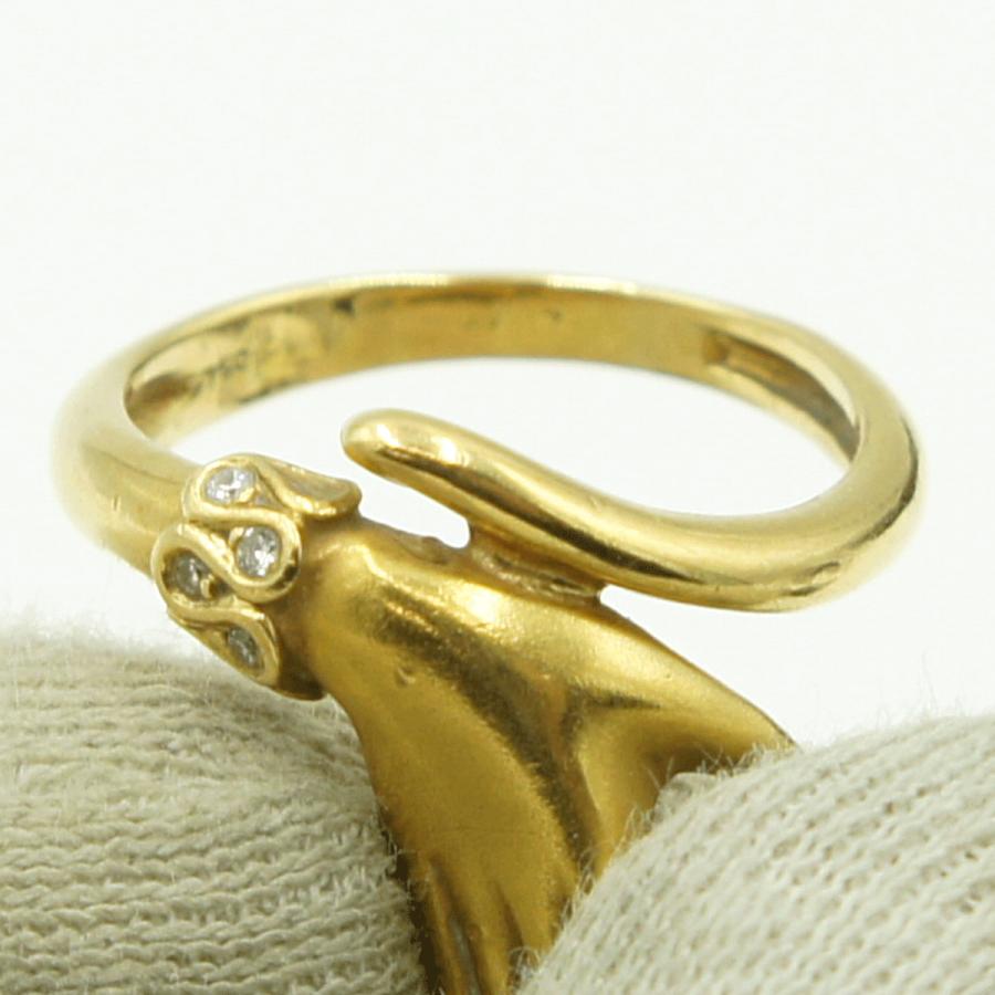 カレライカレラ（Carrera y Carrera）カレライカレラ750パールリング　「ライトハンド」　リングサイズ11号　レディース（中古）