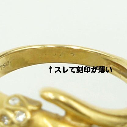 カレライカレラ（Carrera y Carrera）カレライカレラ750パールリング　「ライトハンド」　リングサイズ11号　レディース（中古）