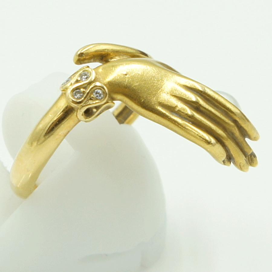 カレライカレラ（Carrera y Carrera）カレライカレラ750パールリング　「ライトハンド」　リングサイズ11号　レディース（中古）