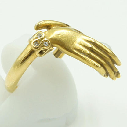 カレライカレラ（Carrera y Carrera）カレライカレラ750パールリング　「ライトハンド」　リングサイズ11号　レディース（中古）