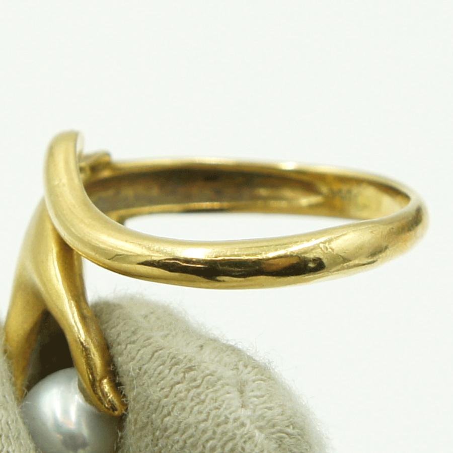 カレライカレラ（Carrera y Carrera）カレライカレラ750パールリング　「ライトハンド」　リングサイズ11号　レディース（中古）