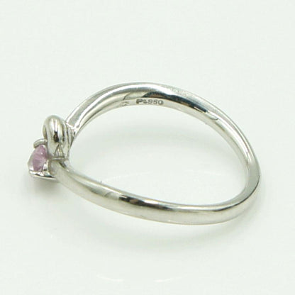 ヨンドシー(４℃)　Pt950トルマリンリング　リングサイズ8号　重量3.07ｇ(石の重力含む)　レディース（中古）