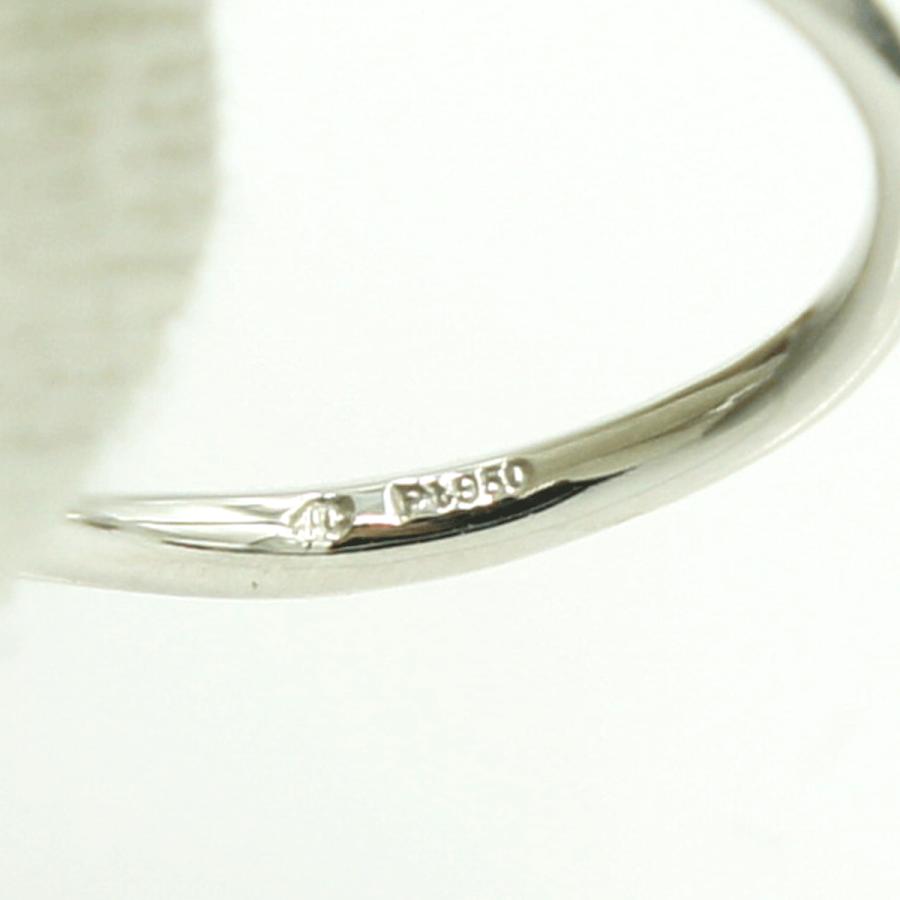 ヨンドシー(４℃)　Pt950トルマリンリング　リングサイズ8号　重量3.07ｇ(石の重力含む)　レディース（中古）