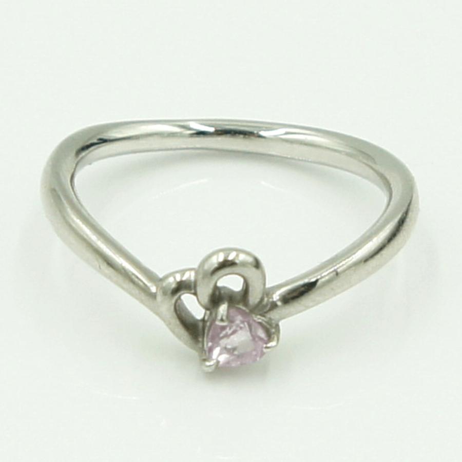 ヨンドシー(４℃)　Pt950トルマリンリング　リングサイズ8号　重量3.07ｇ(石の重力含む)　レディース（中古）