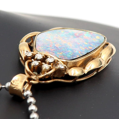 18Kボルダーオパールペンダントトップ　重量5.01ｇ　レディース（中古）