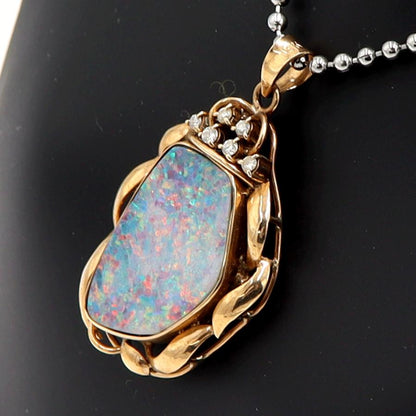 18Kボルダーオパールペンダントトップ　重量5.01ｇ　レディース（中古）