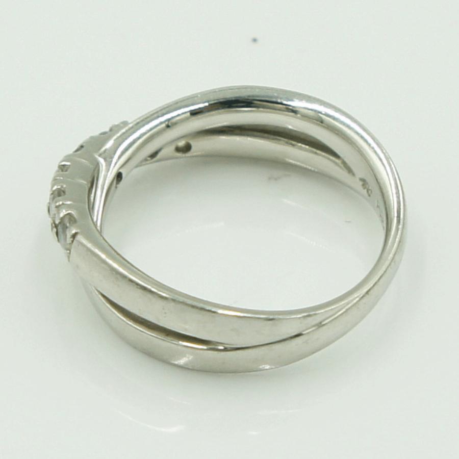 ヨンドシー(4℃)Pt950ファッションリング　リングサイズ6号　重量5.03ｇ　レディース（中古）