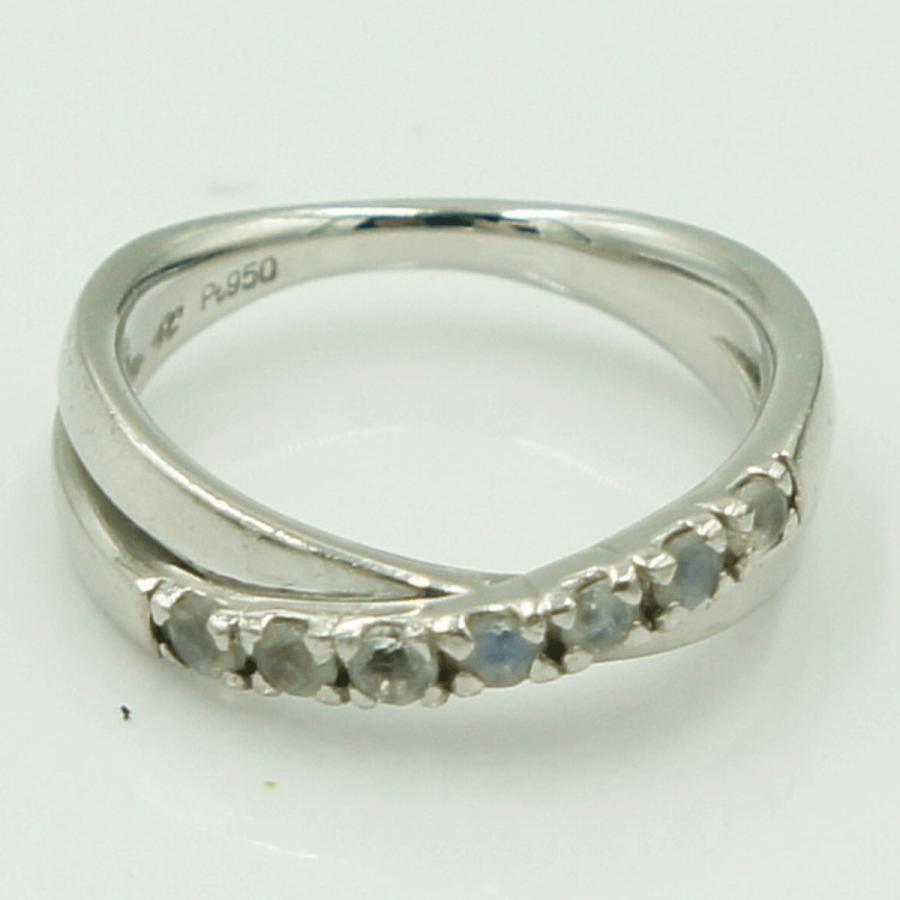 ヨンドシー(4℃)Pt950ファッションリング　リングサイズ6号　重量5.03ｇ　レディース（中古）