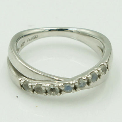 ヨンドシー(4℃)Pt950ファッションリング　リングサイズ6号　重量5.03ｇ　レディース（中古）