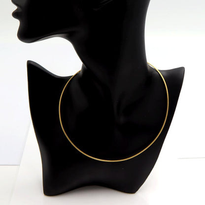 750オメガネックレス　イエロー・ホワイト　リバーシブル　ネックレス長さ39cm　重量8.64ｇ　レディース（中古）