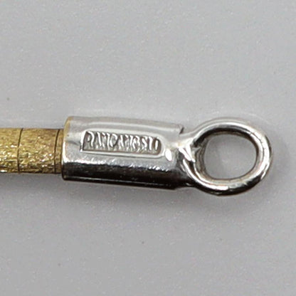 750オメガネックレス　イエロー・ホワイト　リバーシブル　ネックレス長さ39cm　重量8.64ｇ　レディース（中古）