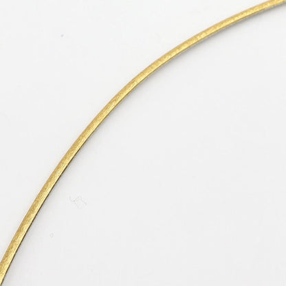 750オメガネックレス　イエロー・ホワイト　リバーシブル　ネックレス長さ39cm　重量8.64ｇ　レディース（中古）