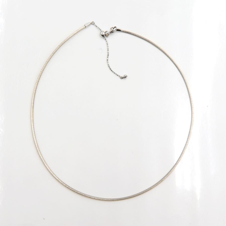 750オメガネックレス　イエロー・ホワイト　リバーシブル　ネックレス長さ39cm　重量8.64ｇ　レディース（中古）