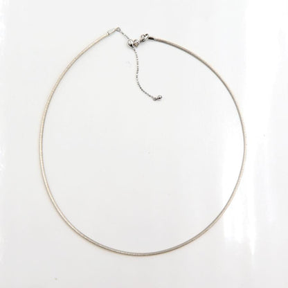 750オメガネックレス　イエロー・ホワイト　リバーシブル　ネックレス長さ39cm　重量8.64ｇ　レディース（中古）