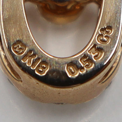 ミキモト(MIKIMOTO)K18PGダイヤペンダントネックレス　D0.53ct　ネック長さ42cm　重量4.16ｇ(石の重量含む)（中古）