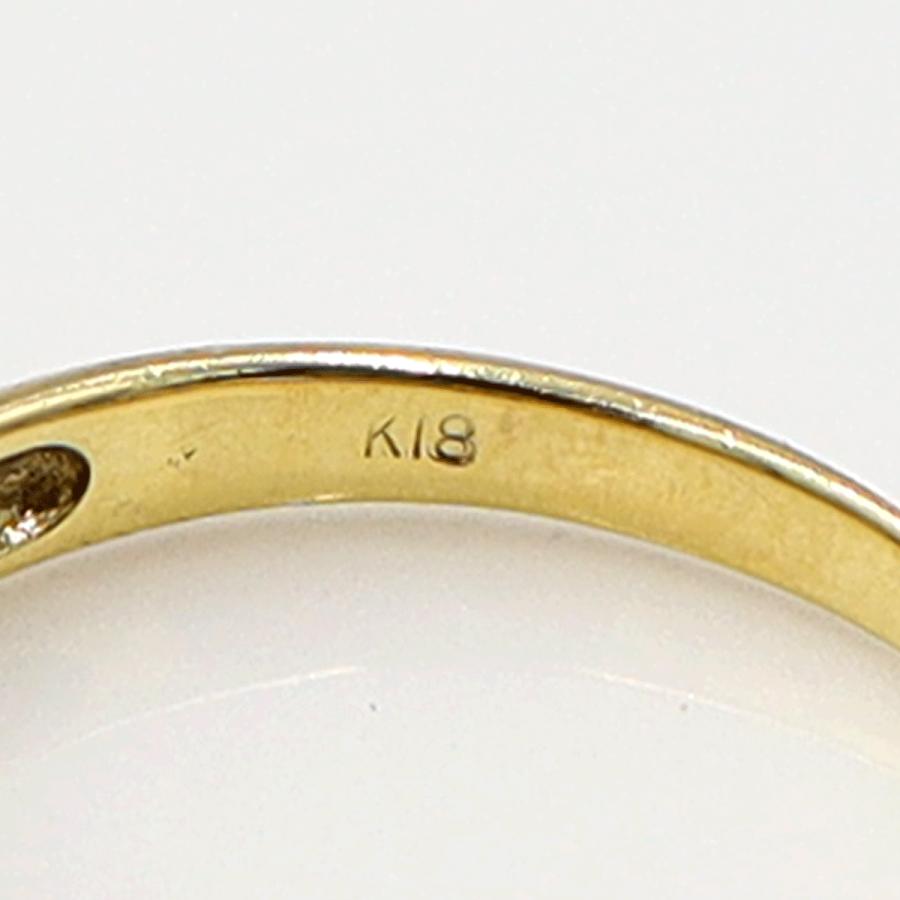 K18ダイヤモンドリング　D0.20ct　サイズ11号　重量2.65ｇ(石の重量含む)　(中古)