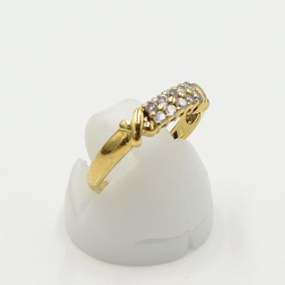 K18ダイヤモンドリング　D0.20ct　サイズ11号　重量2.65ｇ(石の重量含む)　(中古)