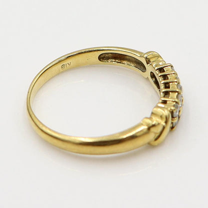 K18ダイヤモンドリング　D0.20ct　サイズ11号　重量2.65ｇ(石の重量含む)　(中古)