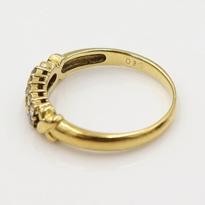 K18ダイヤモンドリング　D0.20ct　サイズ11号　重量2.65ｇ(石の重量含む)　(中古)