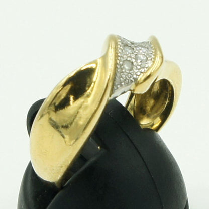 K18/Pt850ダイヤモンドリング　D0.07ct　リングサイズ13号　重量6.03ｇ(石の重量含む)（中古）