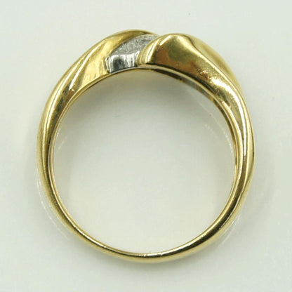 K18/Pt850ダイヤモンドリング　D0.07ct　リングサイズ13号　重量6.03ｇ(石の重量含む)（中古）