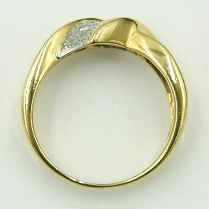 K18/Pt850ダイヤモンドリング　D0.07ct　リングサイズ13号　重量6.03ｇ(石の重量含む)（中古）