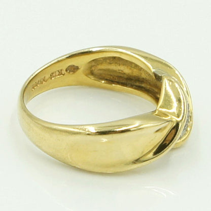 K18/Pt850ダイヤモンドリング　D0.07ct　リングサイズ13号　重量6.03ｇ(石の重量含む)（中古）