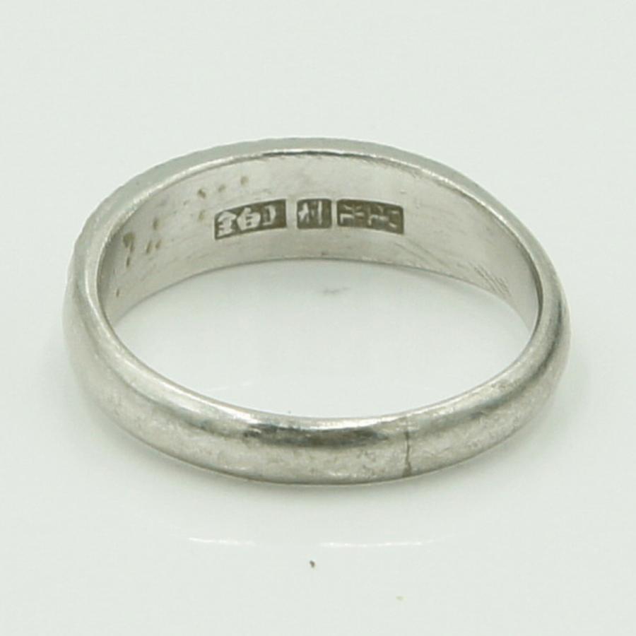Pt900ファッションリング　リングサイズ16号　重量6.29ｇ　レディース（中古）