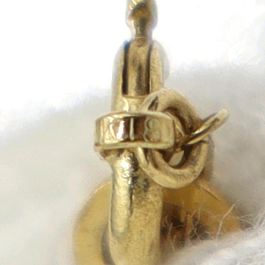 K18ダイヤペンダントネックレス　D0.24ct　ネック長さ:40cm　重量3.81ｇ(石の重量を含む)(中古)