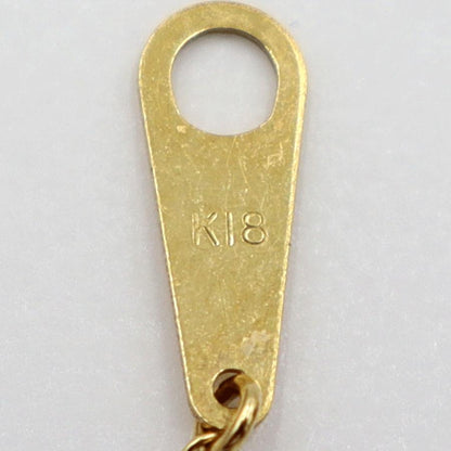 K18ダイヤペンダントネックレス　D0.24ct　ネック長さ:40cm　重量3.81ｇ(石の重量を含む)(中古)