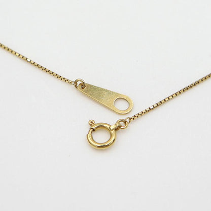 K18ダイヤペンダントネックレス　D0.24ct　ネック長さ:40cm　重量3.81ｇ(石の重量を含む)(中古)