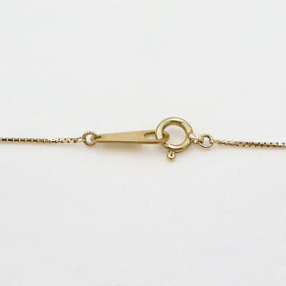 K18ダイヤペンダントネックレス　D0.24ct　ネック長さ:40cm　重量3.81ｇ(石の重量を含む)(中古)