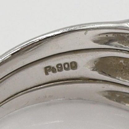 Pt900ダイヤファッションリング　サイズ14号　重量12.18ｇ(石の重量含む)　レディース(中古)