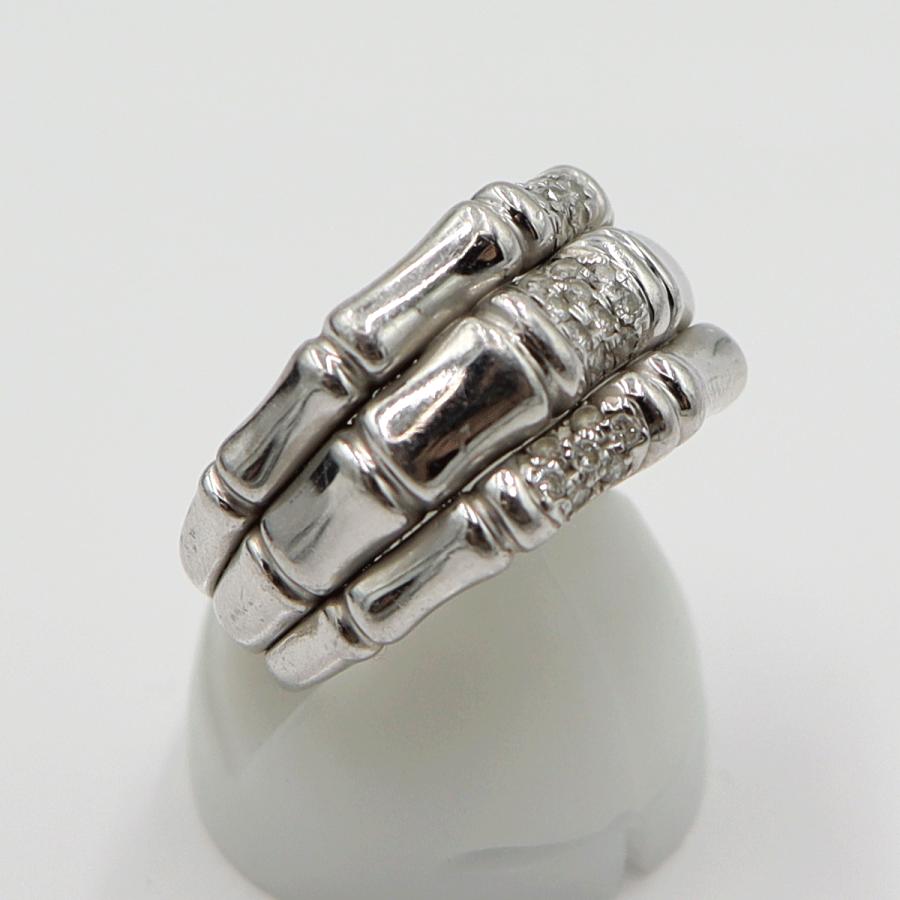 Pt900ダイヤファッションリング　サイズ14号　重量12.18ｇ(石の重量含む)　レディース(中古)