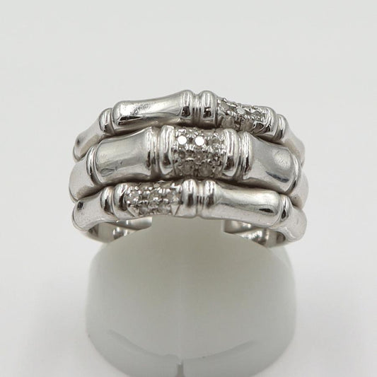 Pt900ダイヤファッションリング　サイズ14号　重量12.18ｇ(石の重量含む)　レディース(中古)