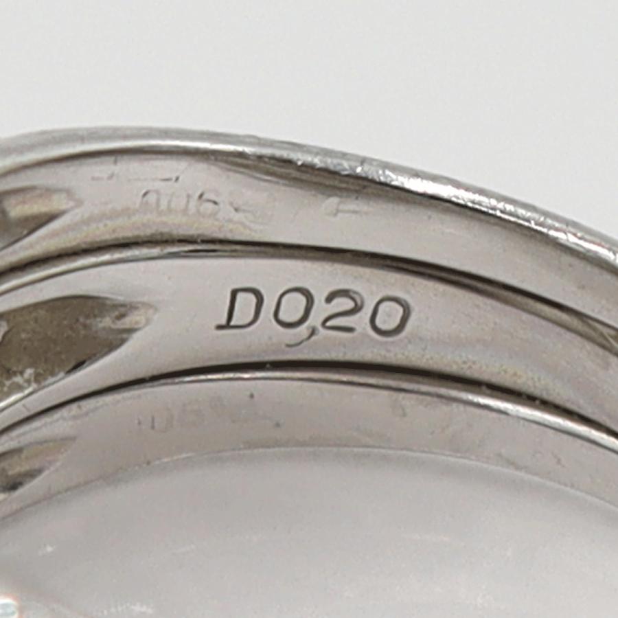 Pt900ダイヤファッションリング　サイズ14号　重量12.18ｇ(石の重量含む)　レディース(中古)