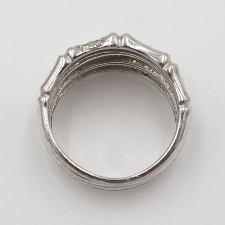 Pt900ダイヤファッションリング　サイズ14号　重量12.18ｇ(石の重量含む)　レディース(中古)