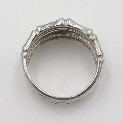 Pt900ダイヤファッションリング　サイズ14号　重量12.18ｇ(石の重量含む)　レディース(中古)