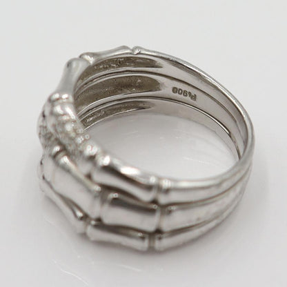 Pt900ダイヤファッションリング　サイズ14号　重量12.18ｇ(石の重量含む)　レディース(中古)