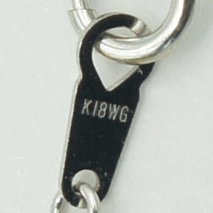 K18WGマルチ石ペンダント　ネックレス長さ約40cm　重量7.90ｇ(石の重量含む)　レディース（中古）